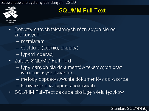 SQL/MM Full-Text