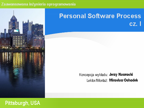 Personal Software Process cz. I