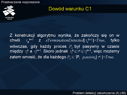 Dowód warunku C1