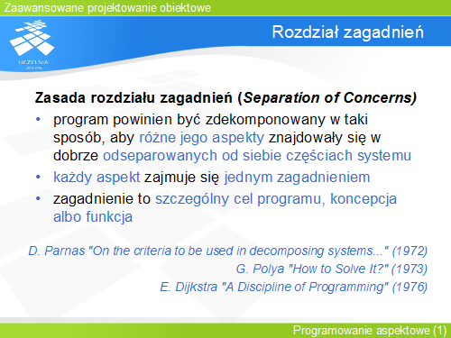 Rozdział zagadnień