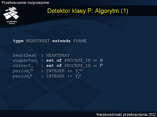 Detektor klasy P: Algorytm (1)
