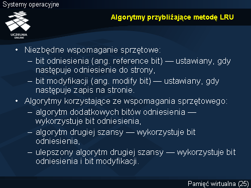 Algorytmy przybliżające metodę LRU