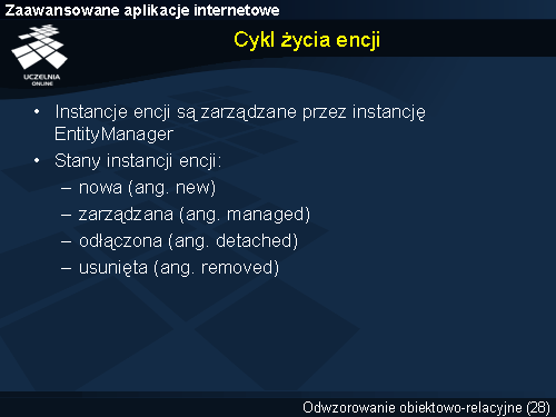 Cykl życia encji