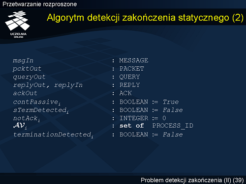 Algorytm detekcji zakończenia statycznego (2)