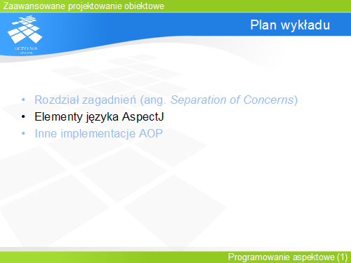 Plan wykładu