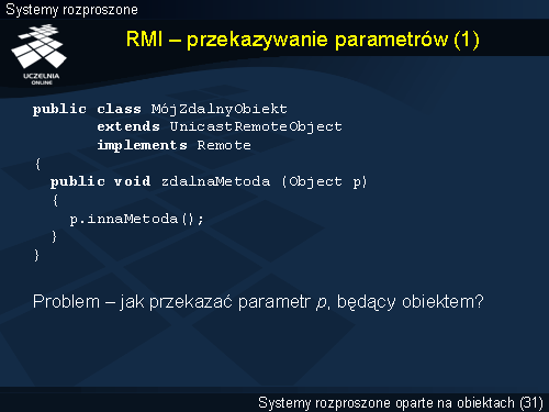 RMI – przekazywanie parametrów (1)