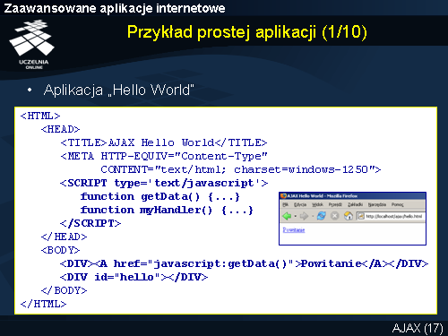 Przykład prostej aplikacji (1/10)