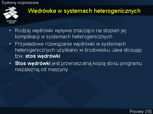Wędrówka w systemach heterogenicznych