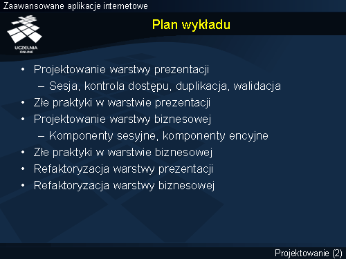 Plan wykładu