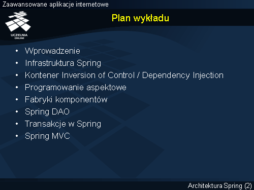 Plan wykładu