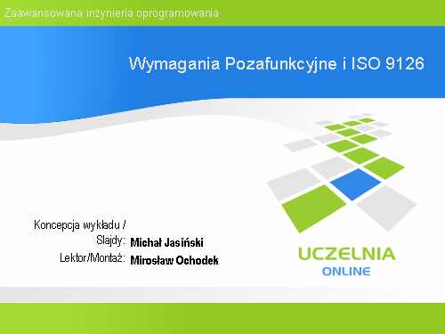 Wymagania Pozafunkcyjne i ISO 9126