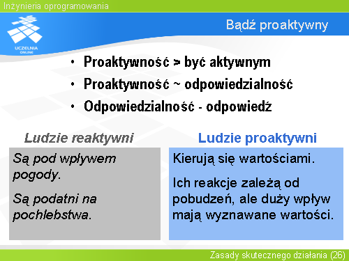 Bądź proaktywny