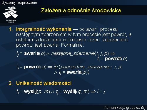 Założenia odnośnie środowiska