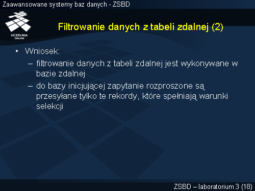 Filtrowanie danych z tabeli zdalnej (2)