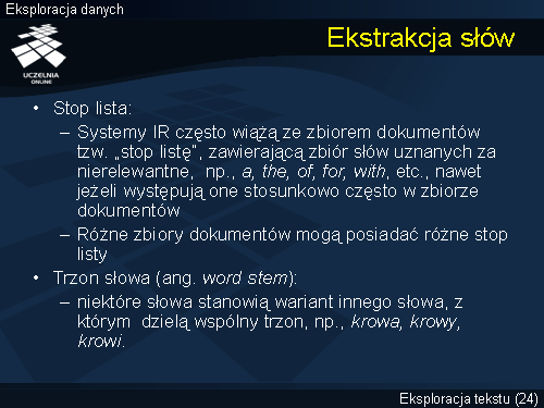 Ekstrakcja słów
