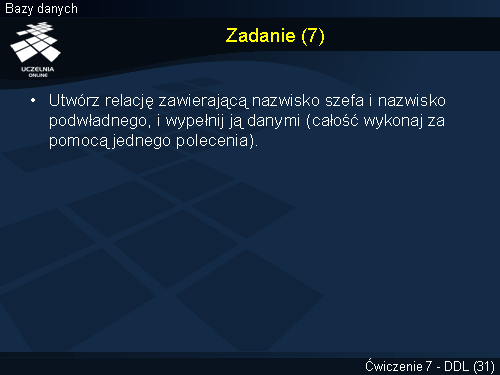 Zadanie (7)