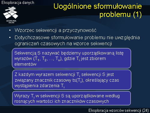Uogólnione sformułowanie problemu (1)