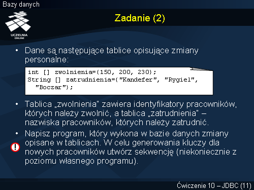 Zadanie (2)