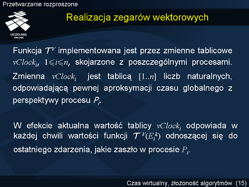 Realizacja zegarów wektorowych