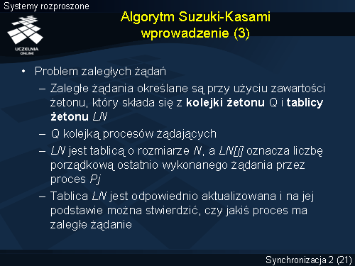 Algorytm Suzuki-Kasami wprowadzenie (3)