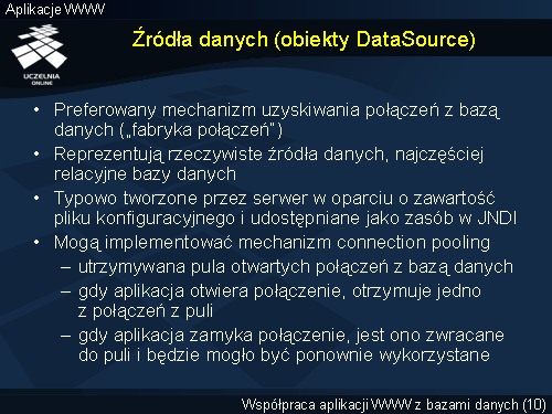 Źródła danych (obiekty DataSource)