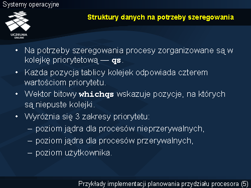 Struktury danych na potrzeby szeregowania