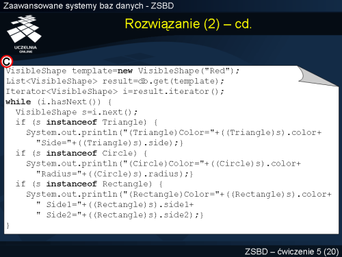 Rozwiązanie (2) – cd.