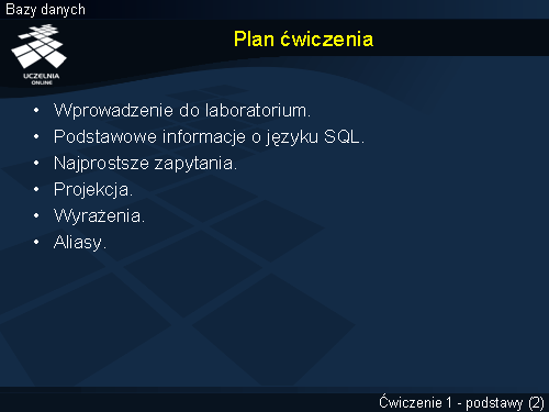 Plan ćwiczenia