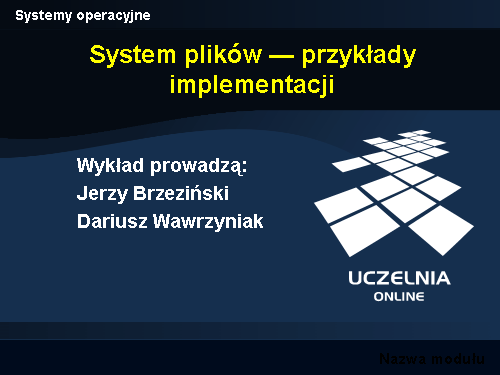 Systemy operacyjne