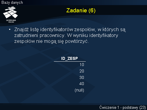 Zadanie (6)