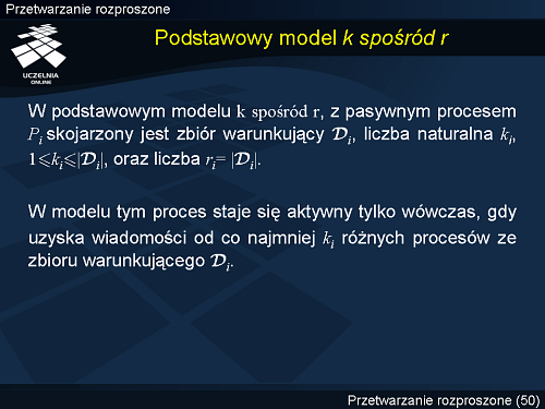 Podstawowy model k spośród r
