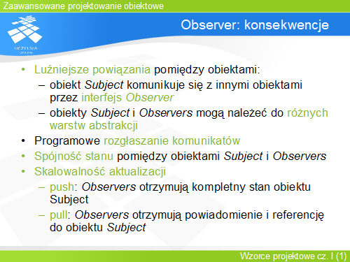Observer: konsekwencje