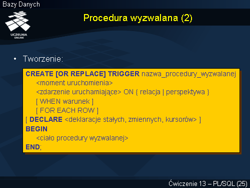 Procedura wyzwalana (2)