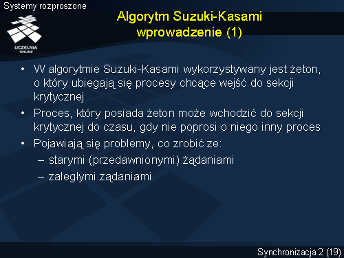 Algorytm Suzuki-Kasami wprowadzenie (1)