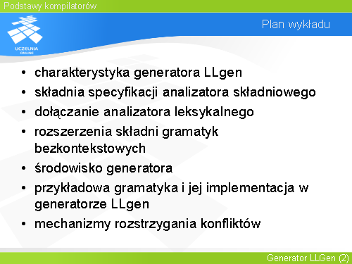 Plan wykładu