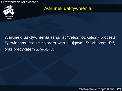 Warunek uaktywnienia