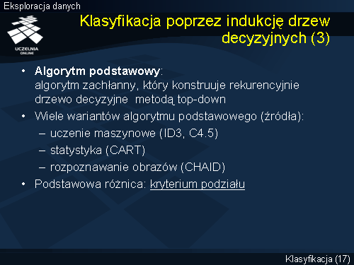 Klasyfikacja poprzez indukcję drzew decyzyjnych (3)