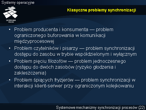 Klasyczne problemy synchronizacji
