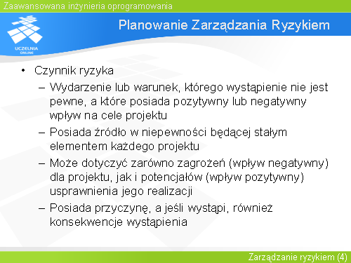 Planowanie Zarządzania Ryzykiem