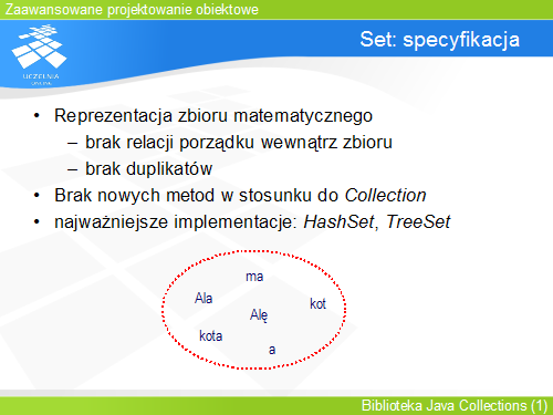 Set: specyfikacja