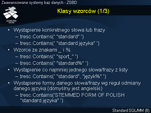 Klasy wzorców (1/3)