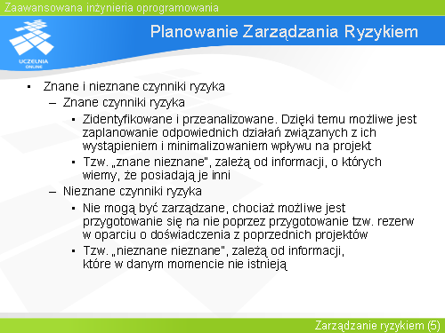 Planowanie Zarządzania Ryzykiem(1)
