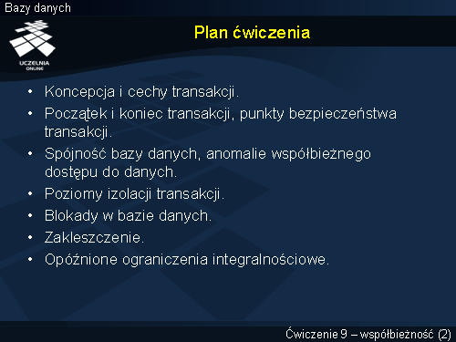 Plan ćwiczenia