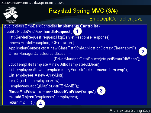 Przykład Spring MVC (3/4)