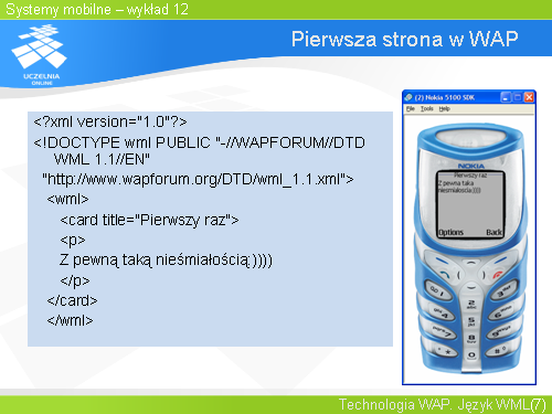 Pierwsza strona w WAP