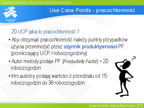 Use Case Points - pracochłonność