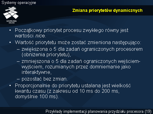 Zmiana priorytetów dynamicznych
