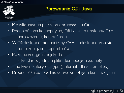 Porównanie C# i Java