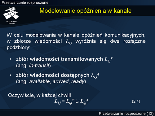 Modelowanie opóźnienia w kanale