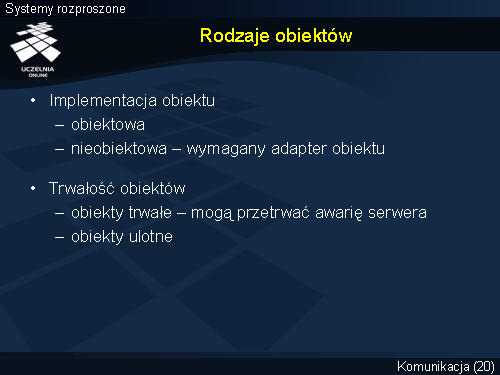 Rodzaje obiektów